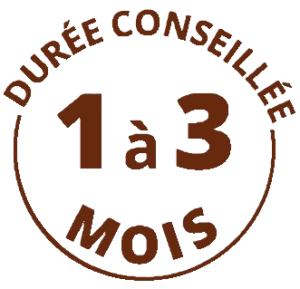 Durée conseillée : 1 à 3 mois
