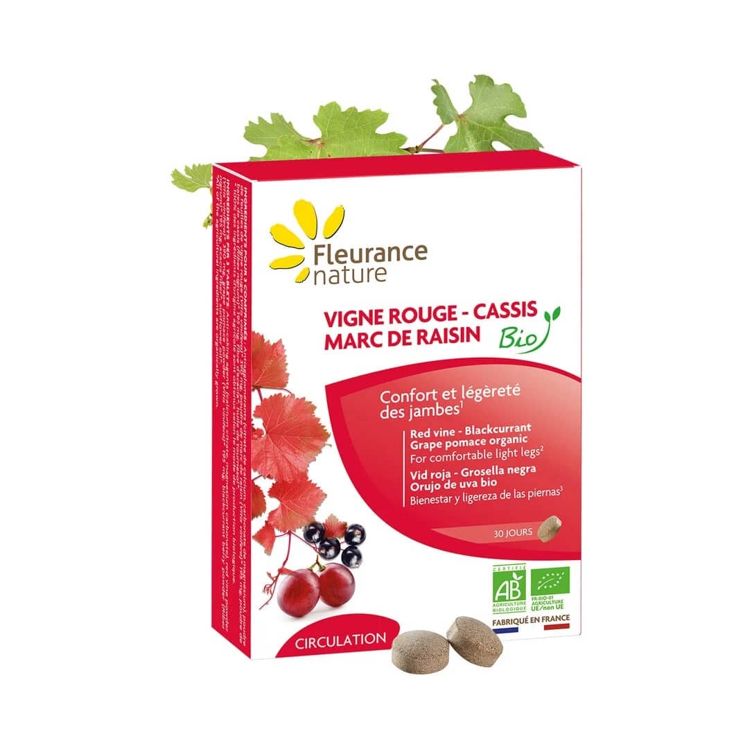Vigne rouge-Cassis-Marc de raisin Bio